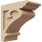 Ekena Millwork 5"W x 10"D x 10"H Classic Mayflower Rough Cedar Woodgrain TimberThane Corbel, Primed Tan CORUR05X10X10MAYRCPR - alternate 1